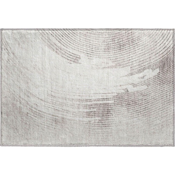Mayfield Premium Machine Washable Abstract AMF2133 Ivory 2 ft. x 3 ft. Accent Rug