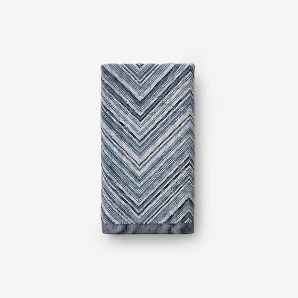 Legends Hotel Chevron Navy Multi Cotton Single Hand Towel