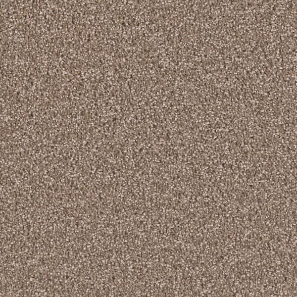 Home Decorators Collection Delicate Flower  - Fresh - Brown 40 oz. SD Polyester Texture Installed Carpet