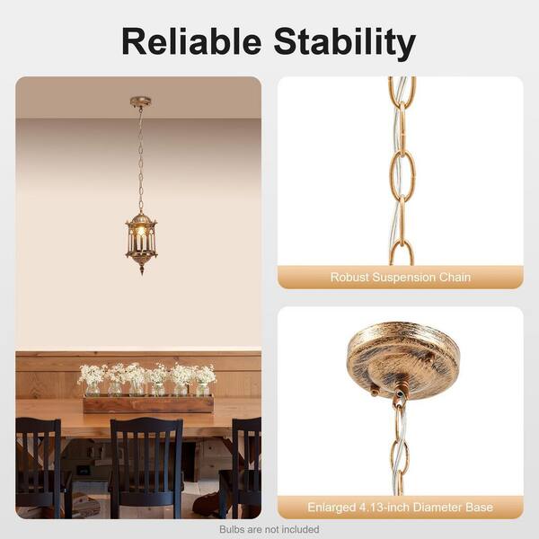 OUKANING 1-Light Modern Classic Indoor/Outdoor Bronze