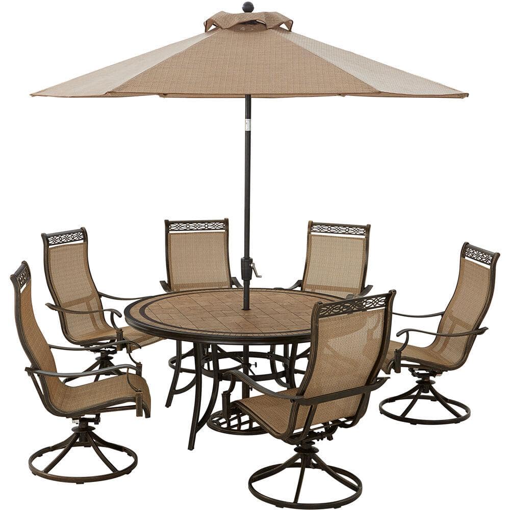 Durango chair and outlet dining set with parasol