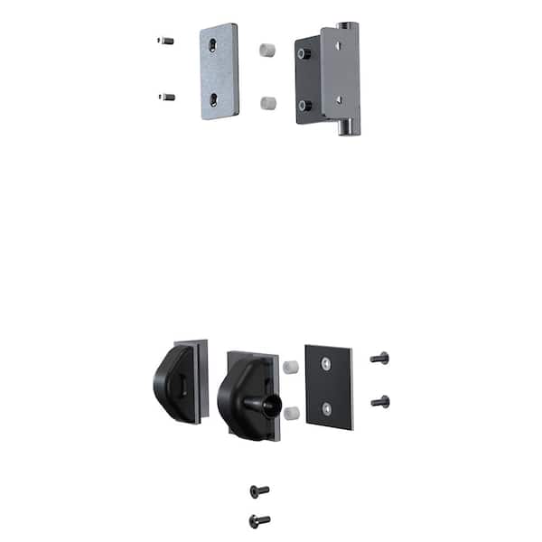 MountainView 4 in H x 4 in. W Glass Deck Railing Brushed Stainless Steel Gate Latch And Hinges