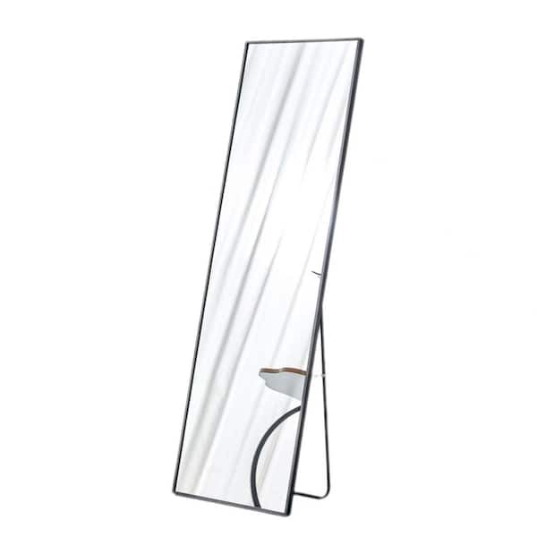 20 in. W x 63 in. H Fourth Generation Rectangle Frame Black Full Body Dressing Decorative Mirror for Living Room Bedroom