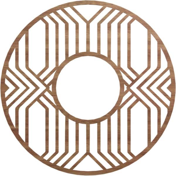 0.25 in. x 40 in. x 40 in. Wood Medallion Moulding