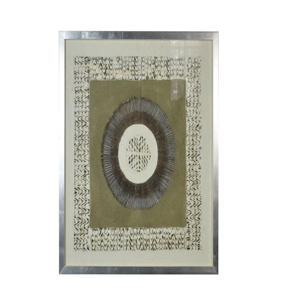 HomeRoots 27 in. Charlie Metal Silver Wall Decor