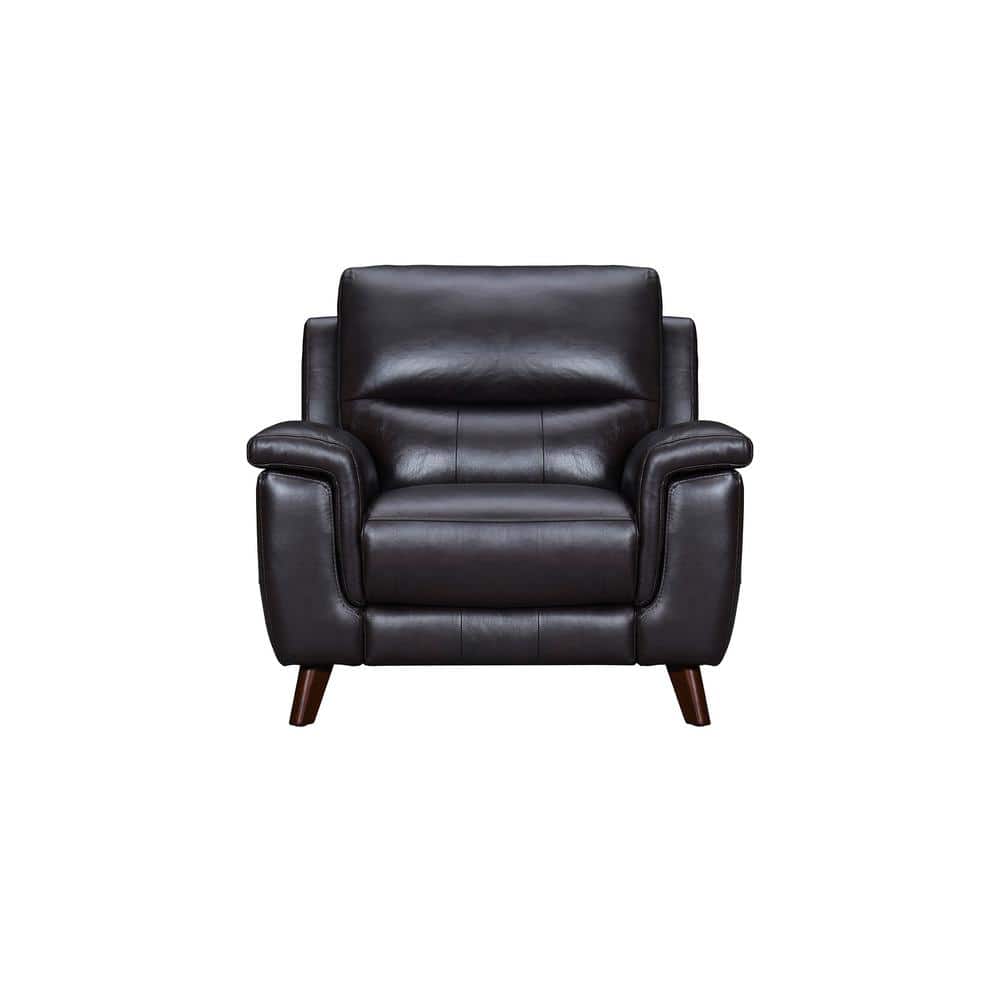 Lizette 40" Brown Leather Power Recliner with USB Port