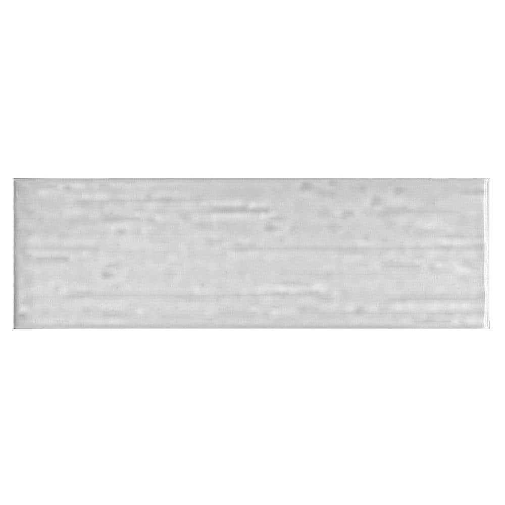 Hearth Gray Polished Porcelain Subway Wall Tile