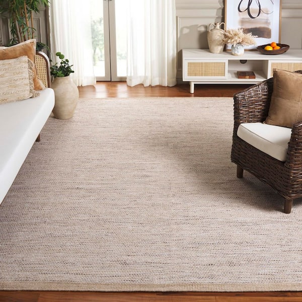 Vermont 11 ft. x 15 ft. Beige/Ivory Marle Solid Area Rug