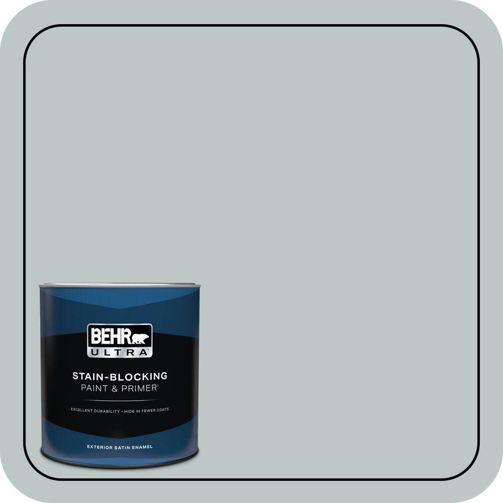 1 qt. #PPU12-10 Misty Morn Satin Enamel Exterior Paint & Primer price history on PriceWatchPro