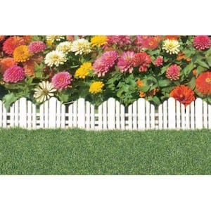 22 in. x 10 in. Plastic Adirondack Decorative Border Lawn Edging