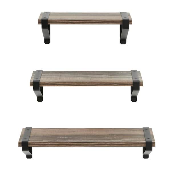 DANYA B Capri Shelves with Brackets (Set of 3)