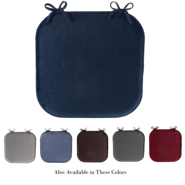 Cuscino Ergonomico In Memory Foam Extra Large - Supporto Sedia Per Uso Bariatrico, Ufficio, Auto, Sedia A Rotelle, 48x44x7,6 Cm, Blu Navy - 2