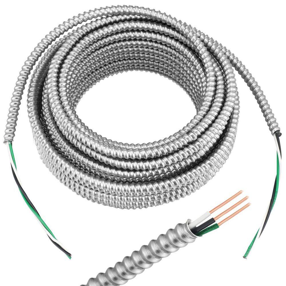 14/2 100 ft. Metal Clad Cable with Ground Aluminum Armor Solid Copper Conductors for Indoor Outdoor Use price history on PriceWatchPro