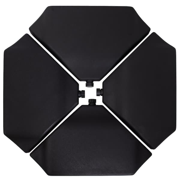 LAUREL CANYON 284 lbs. Plastic Patio Umbrella Base Weights in Black