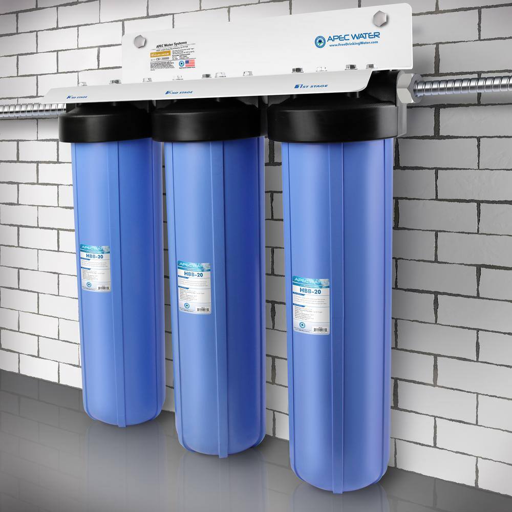 APEC 3-Stage Blue Whole House Water Filter System
