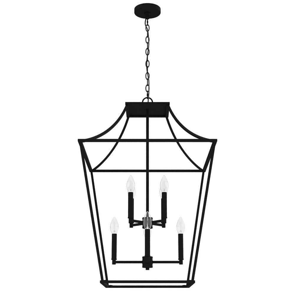 Laurel Ridge Natural Iron 8-Light LED Indoor/Outdoor Lantern Pendant