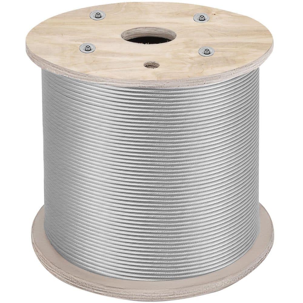 Steel Wire Rope 304 Stainless Steel 7x19 Steel Cable 200 ft. x 1/4 in. for Railing Decking DIY Balustrade price history on PriceWatchPro