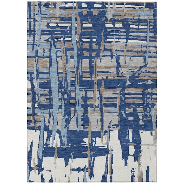Chantille Machine Washable Indoor/Outdoor Abstract ACN2989 Baltic 10 ft. x 14 ft. Area Rug
