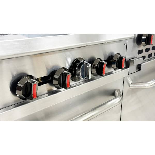 Elite Kitchen Supply 60 in. Commercial NSF 4 Burner Double Oven