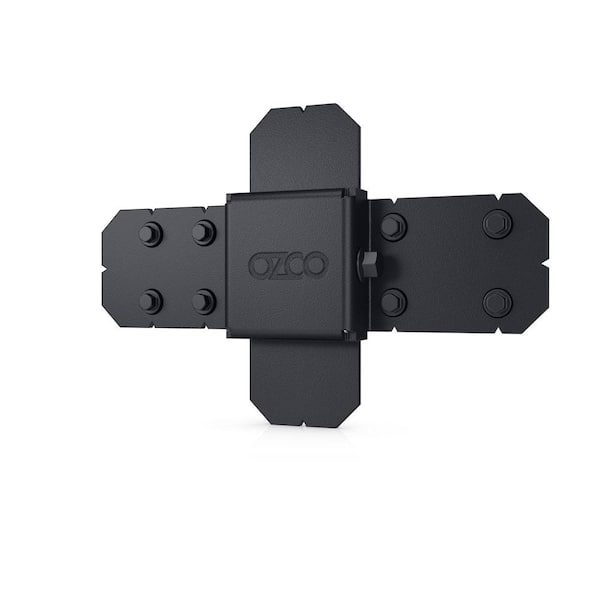 OWT Ornamental Wood Ties Ironwood 2 in. x 5 in. Black Galvanized Steel Rafter Seam Connector