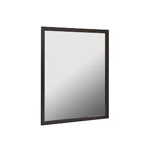 24 in. W x 30 in. H Rectangular Aluminum Framed Wall Mount Modern Decor Bathroom Vanity Mirror