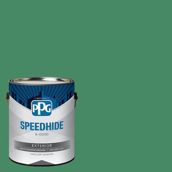 SPEEDHIDE 1 gal. PPG1132-6 Mallard Green Semi-Gloss Exterior Paint