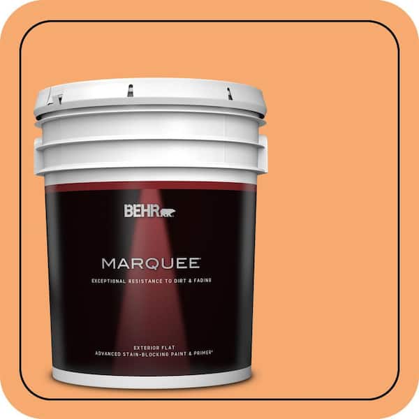 BEHR MARQUEE 5 gal. #P230-5 Florida Sunrise Flat Exterior Paint & Primer