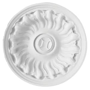 European Collection 7-1/2 in. x 1-9/16 in. Floral Rosette Polyurethane Ceiling Medallion