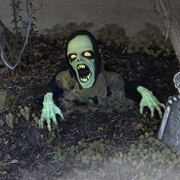 Haunted Hill Farm 21 in. Trevor the Animated Zombie Groundbreaker