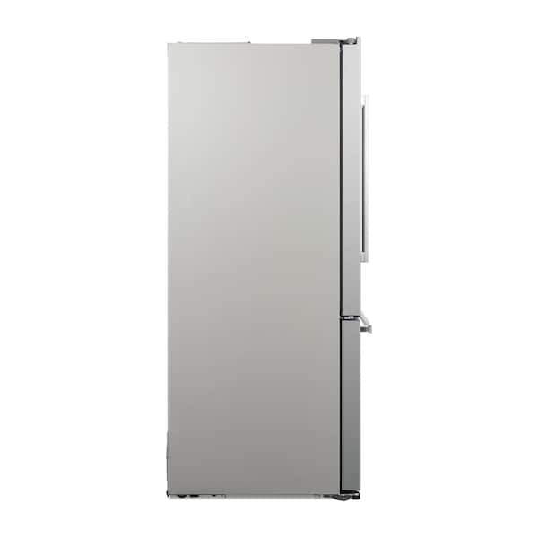 30 in. 17.5 cu. ft. Counter Depth 3-Door French Door Refrigerator with Freezer Drawer in Stainless Steel