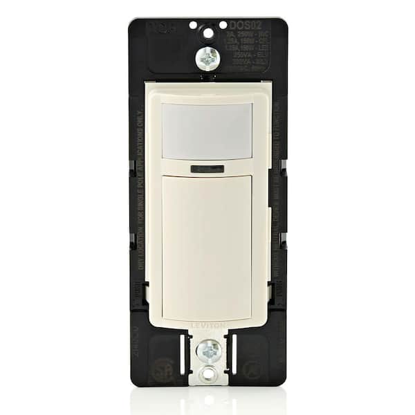 Leviton 2 Amp Single Pole Decora Motion Sensor In-Wall Switch, Auto-On in Light Almond