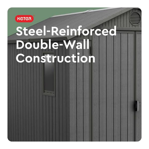 Keter Darwin 6 ft. W x 8 ft. D Outdoor Durable Resin Plastic