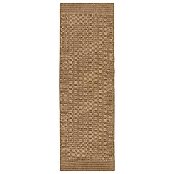 Jaipur Living Poerava Beige/Light Brown 2 ft. 6 in. x 8 ft. Coastal Indoor/Outdoor Area Rug