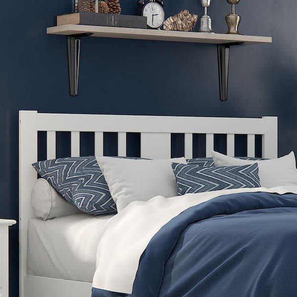 AFI Tahoe White Full Headboard with USB Turbo Charger