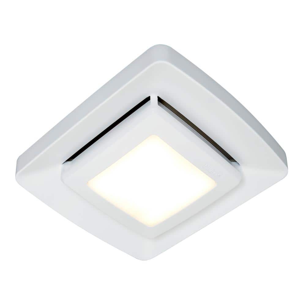 Broan Nutone Quick Installation Bathroom Exhaust Fan Grille Cover With Led Fg500ns The Home Depot