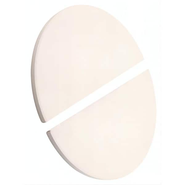 Classic Ceramic Half-Moon Pizza Baking Stone Heat Deflector Plates for Kamado Joe Grill Oven, 2-Pack