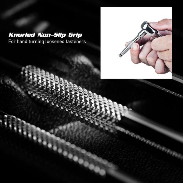 Capri Tools 3/8-Inch Drive Wobble Impact Extension Bar Set