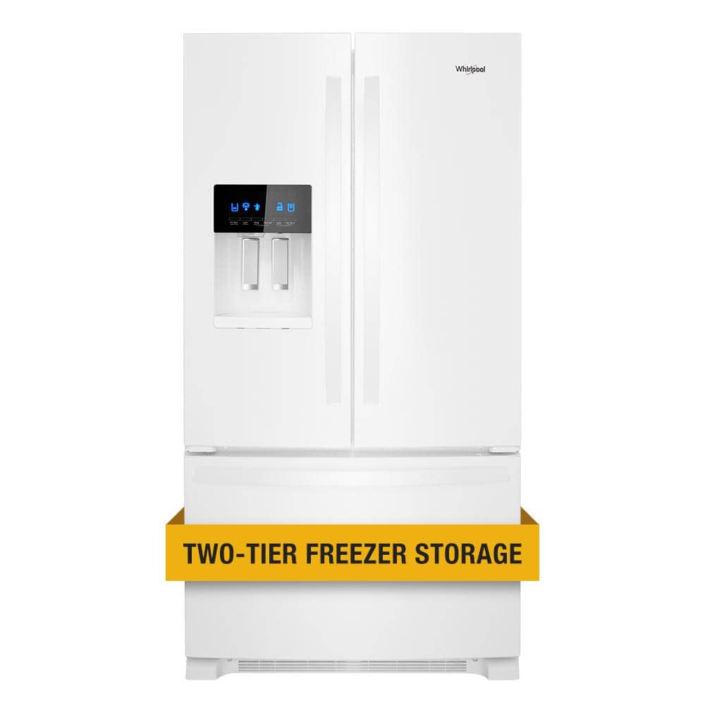 Whirlpool 25 cu. ft. French Door Refrigerator in White