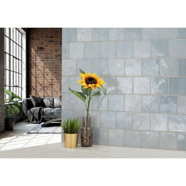 MSI Lakeview Sky 5 in. x 5 in. Glossy Ceramic Wall Tile (10.2 sq 