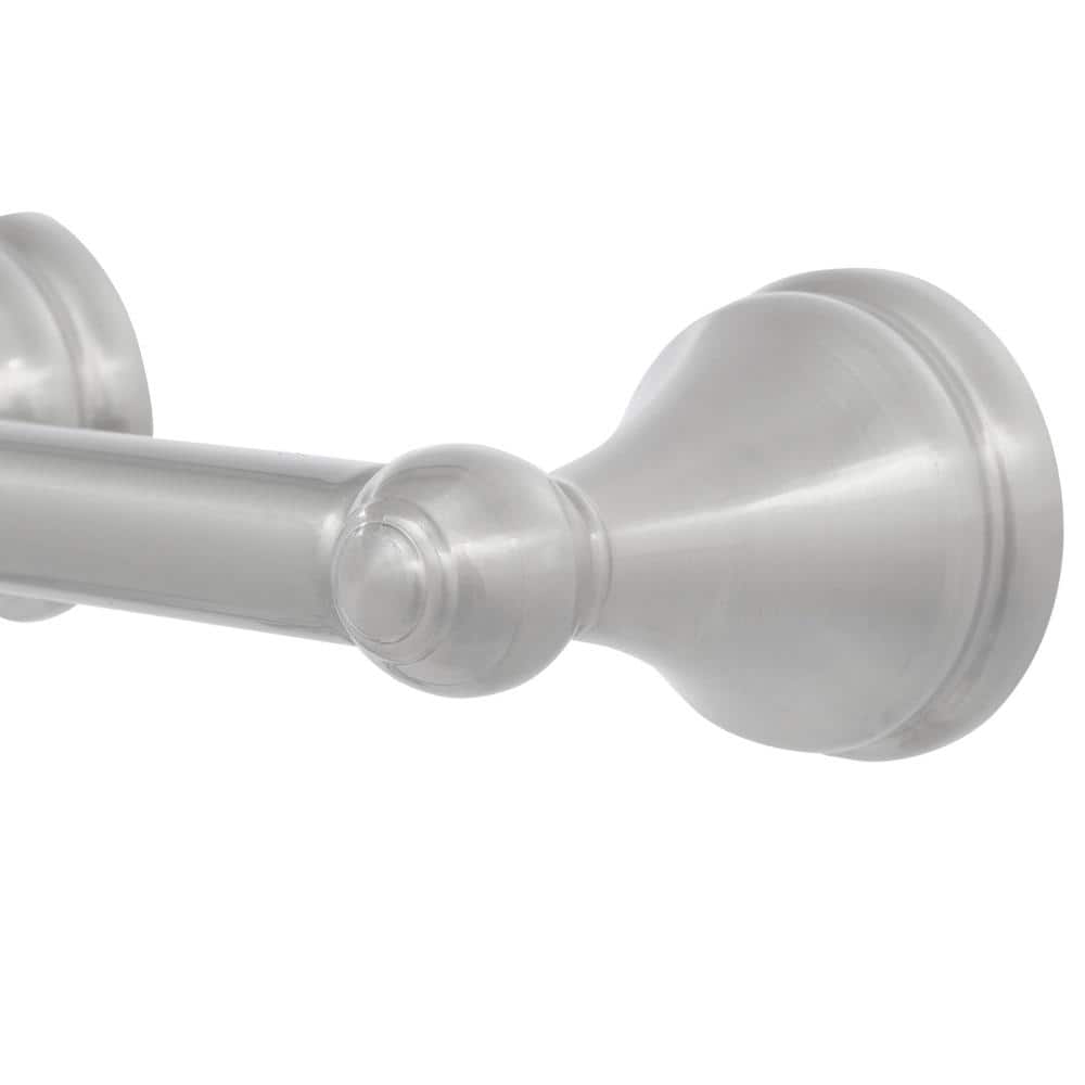 Satin Nickel 4-Piece Bathroom Hardware Set with Towel Bar