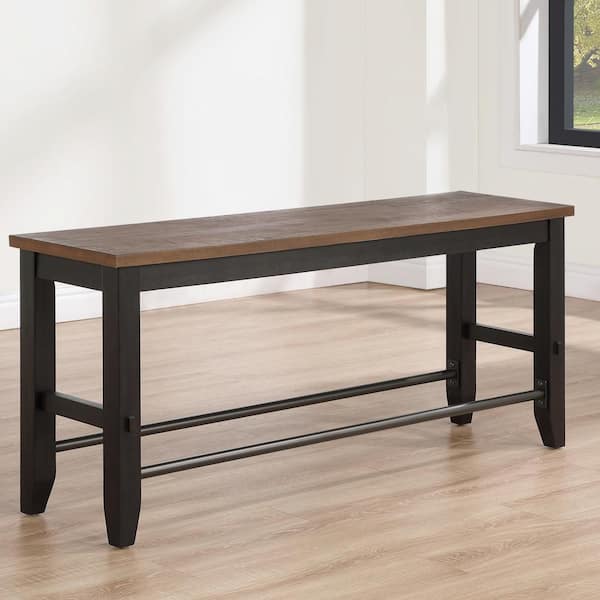 Steve Silver Bermuda Brown and Black Counter Height Bench 54