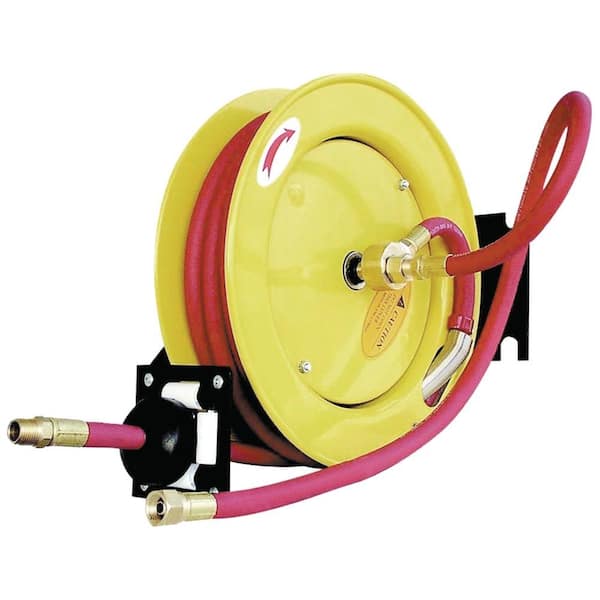 Amflo Retractable Air Hose Reel with 50 ft. Rubber Air Hose
