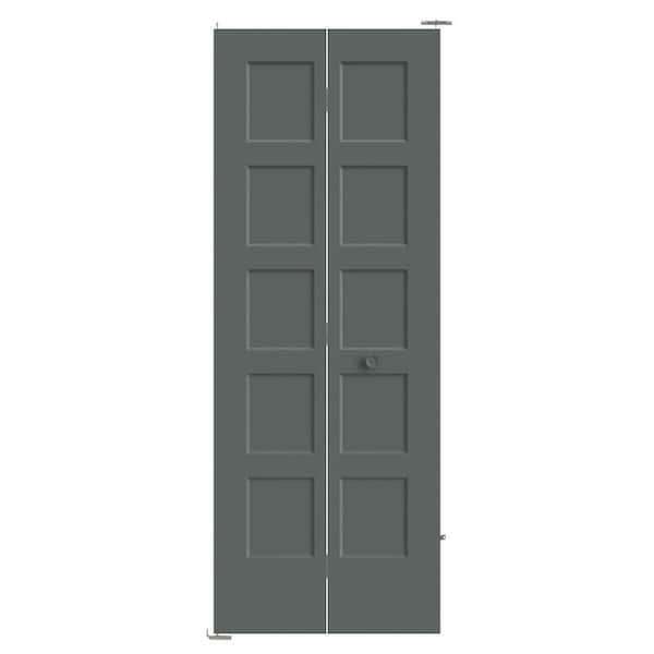 Masonite 30 in. x 80 in. 5-Panel Bayshore Hollow Core Cordite Molded Composite Bi-Fold Door