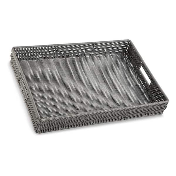 Benjara Gray Decorative Tray