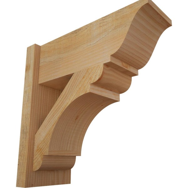 Ekena Millwork 8 in. x 20 in. x 20 in. Douglas Fir Olympic Traditional Rough Sawn Outlooker