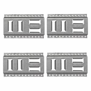 8 in. Fast-Track E-Track USA Galvanized Steel Horizontal Vertical, Logistic Tie-Down (4-Pack)