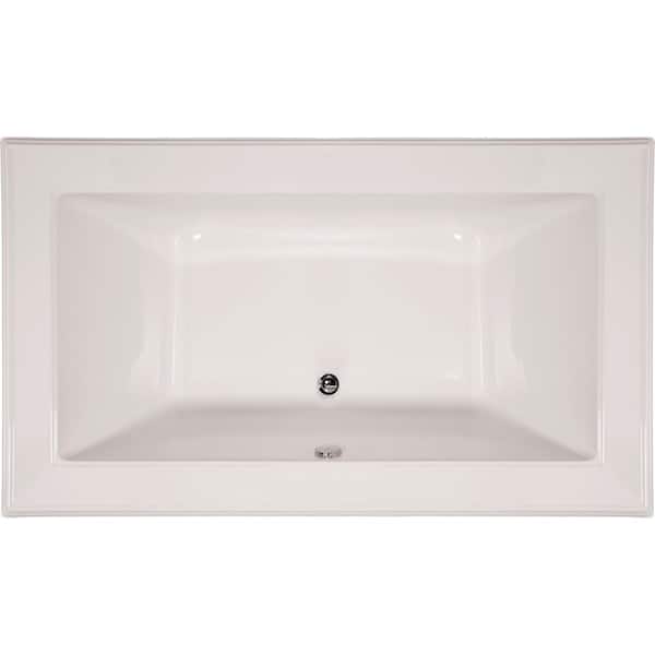Hydro Systems Angel 72 in. Acrylic Rectangular Drop-in Bathtub in White