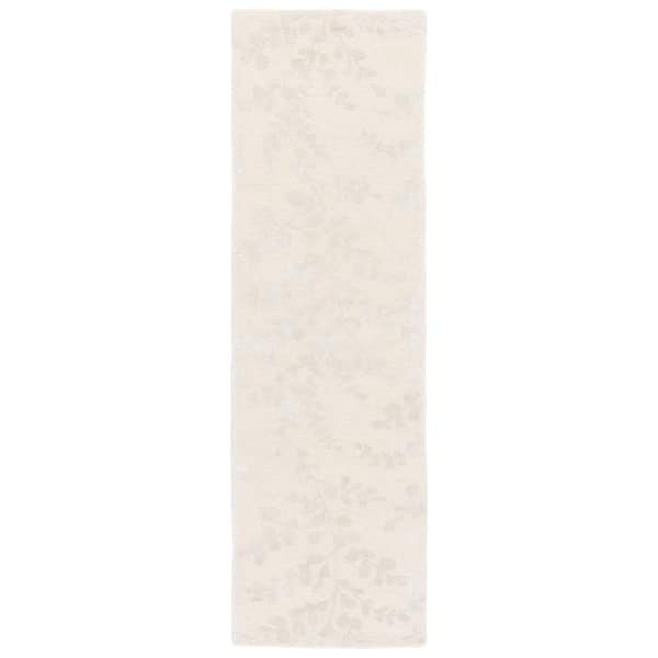 Glamour 2 ft. x 8 ft. Ivory/Beige Oversized Botanical Runner Rug