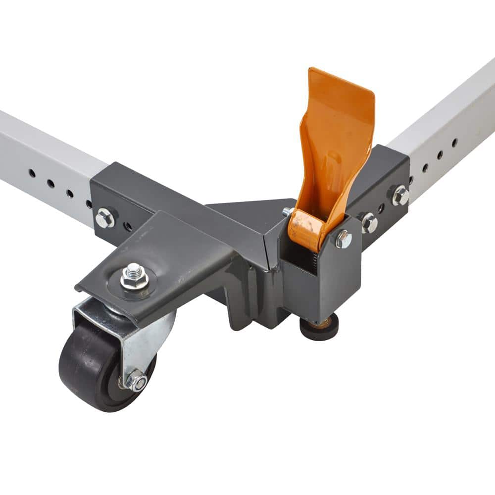 Heavy-Duty Adjustable Steel Mobile Base with Locking Casters