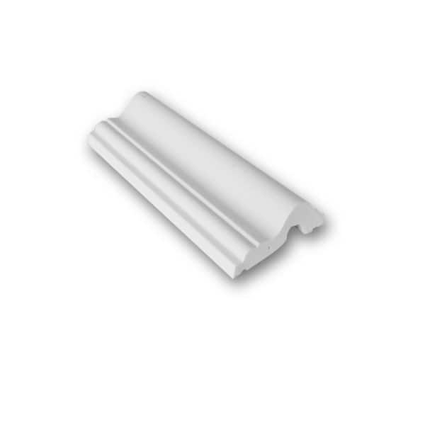 ORAC DECOR 5/8 in. D x 1-5/8 in. W x 4 in. L. Primed White Plain Polyurethane Panel Moulding Sample